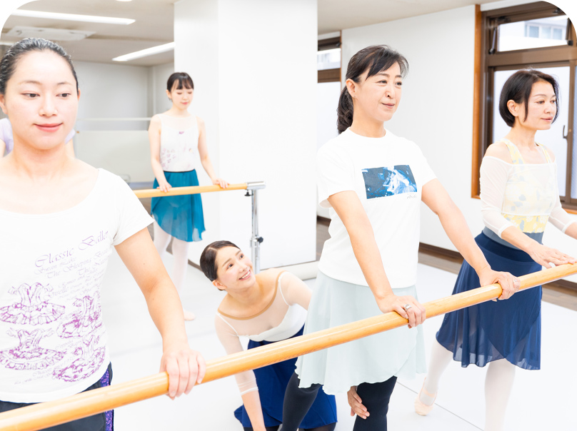 バレエ入門クラス練習風景